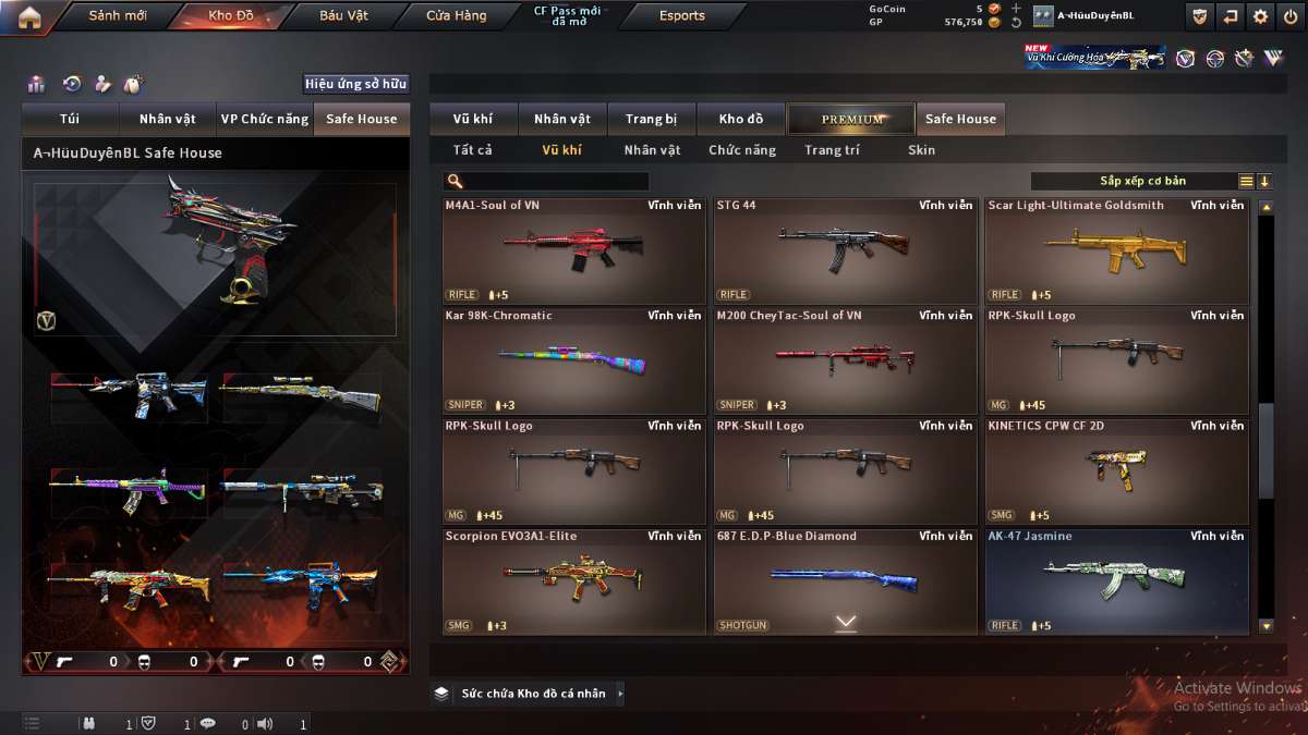 shop acc cf uy tin gia re